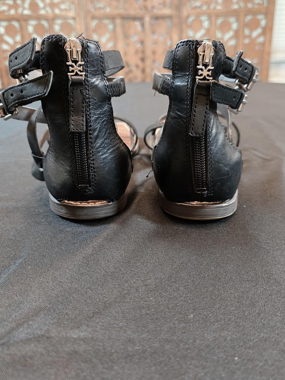 Sam Edelman Black Strappy Gladiator Sandals - Picture 8 of 8